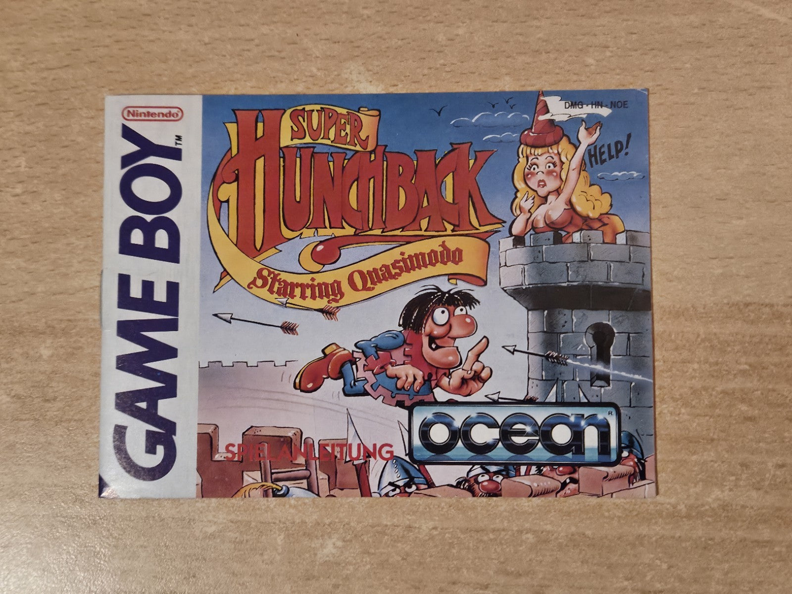 Game Boy Classic Spielanleitung Super Hunchback Instruction Booklet NOE