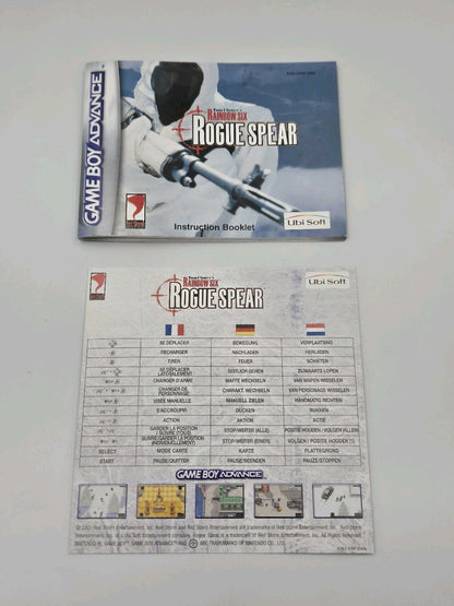 Game Boy Advance Tom Clancy's Rainbow Six Rogue Spear mit OVP und Anleitung EUR