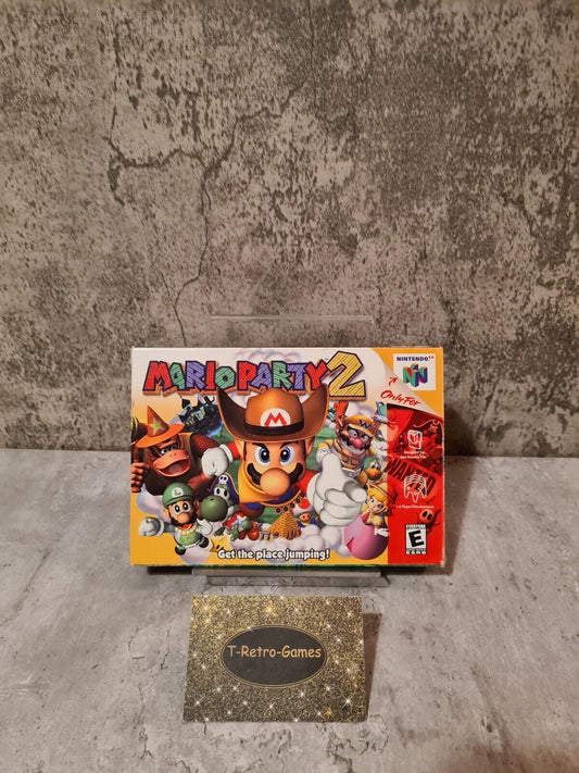 N64 Nintendo 64 Mario Party 2 mit OVP und Anleitung USA NTSC - T-Retro-Games 