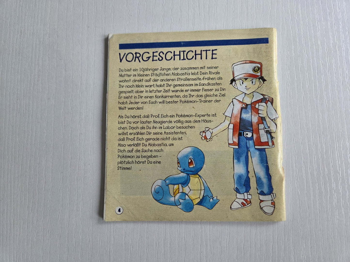 Nintendo Game Boy Classic Pokemon Rot Blau Gelb Spielanleitung 