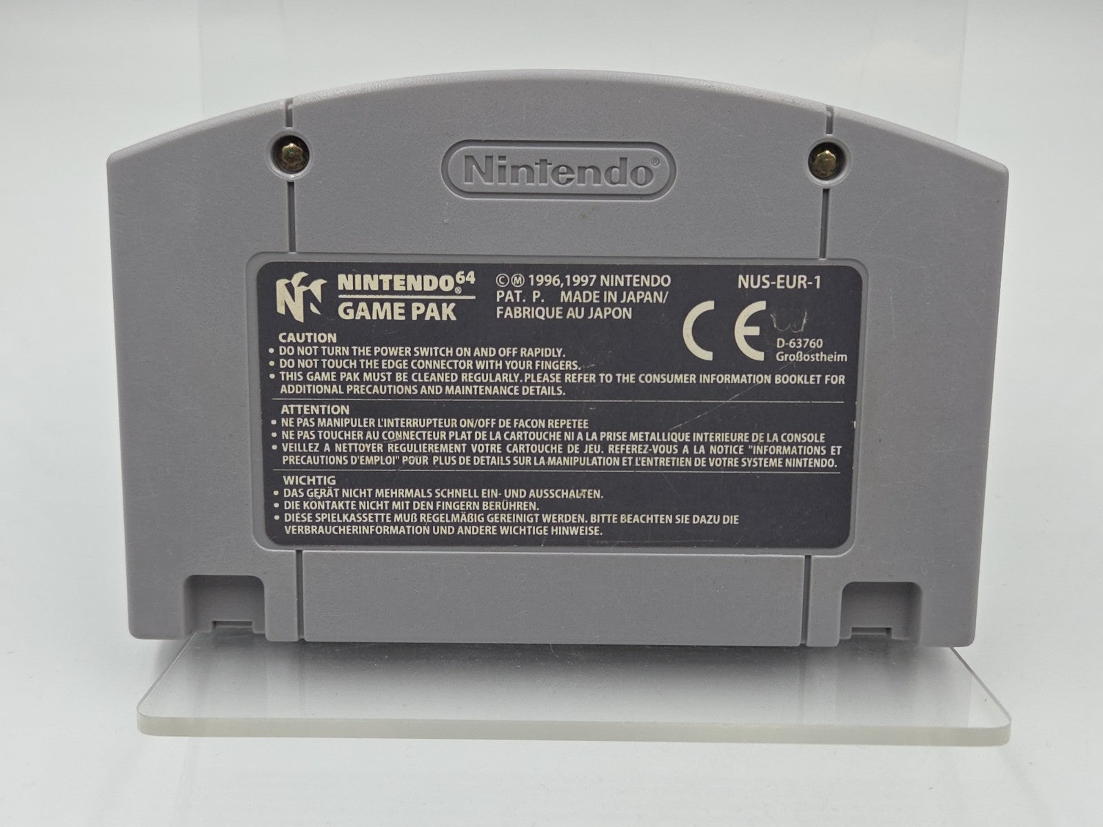 N64 Nintendo 64 Spiel Glover Modul EUR