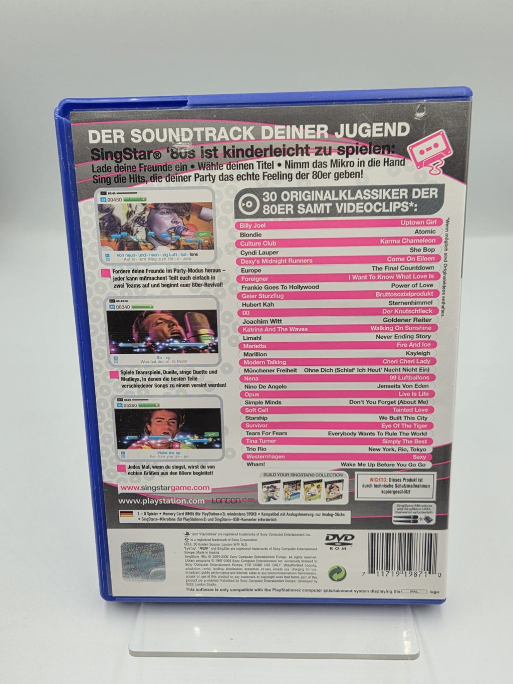 PS2 Playstation 2 Singstar 80's mit OVP und Anleitung Deutsch - T-Retro-Games 