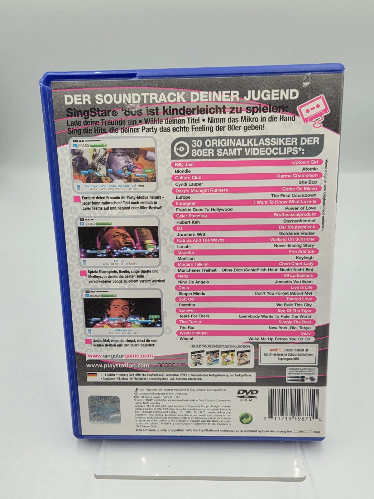PS2 Playstation 2 Singstar 80's mit OVP und Anleitung Deutsch - T-Retro-Games 