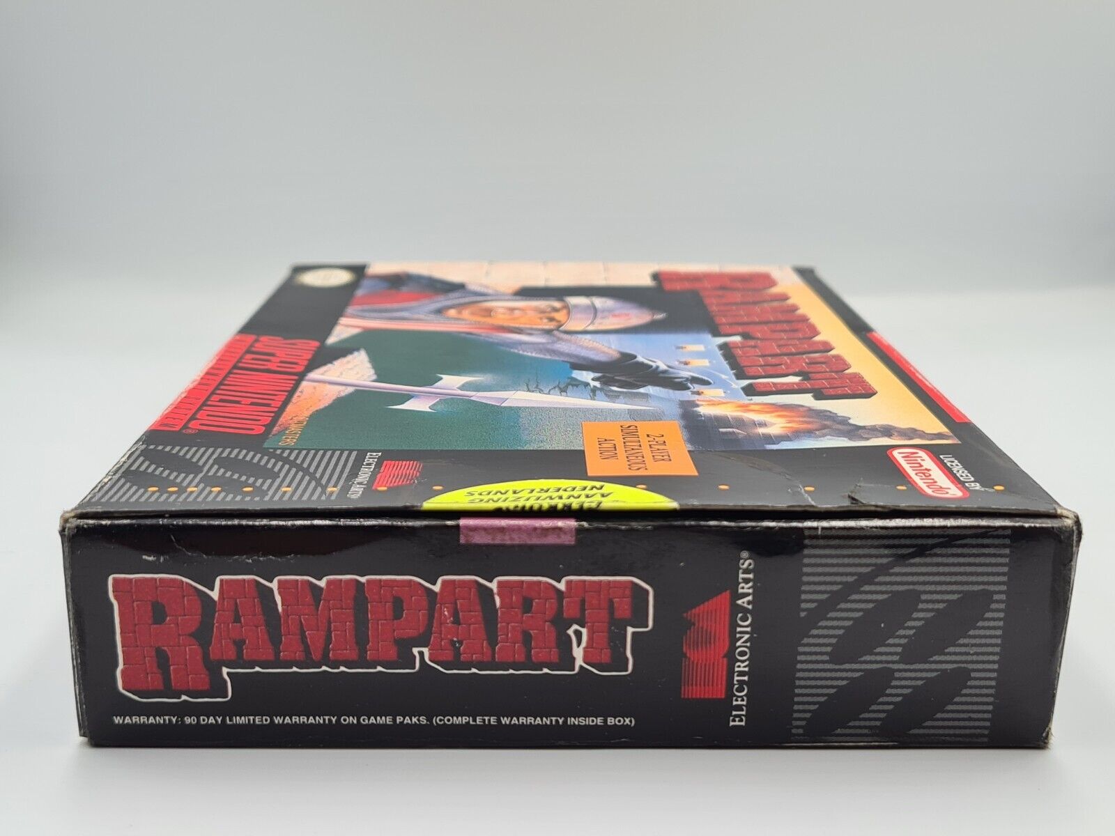 SNES Super Nintendo Rampart mit OVP und Anleitung NTSC-USA - T-Retro-Games 