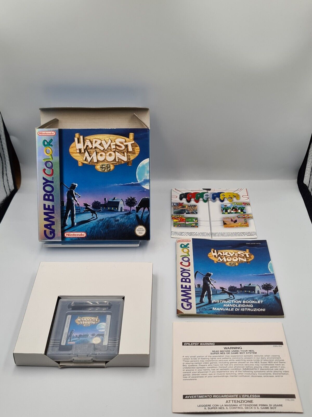 Nintendo Game Boy Color Harvest Moon mit OVP und Anleitung NHAU - T-Retro-Games 
