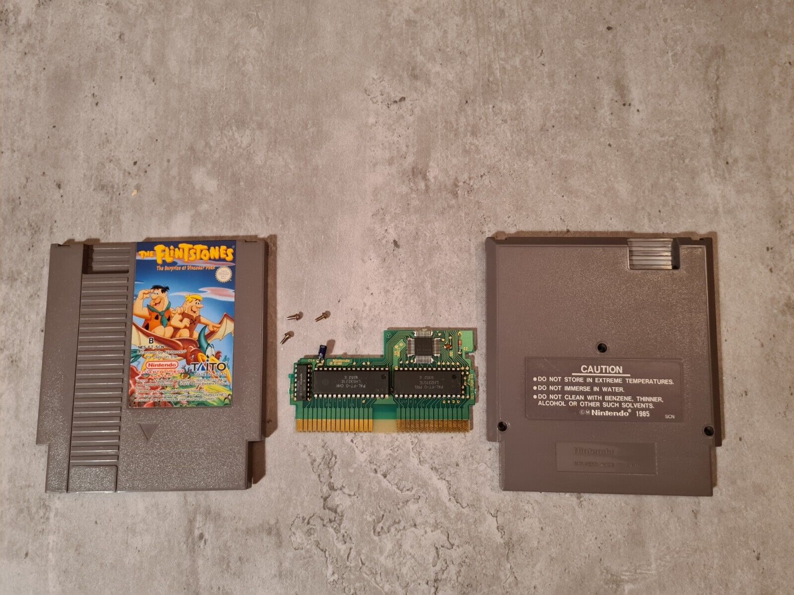 Nintendo NES The Flintstones The Surprise of Dinosaur Peak Modul SCN PAL B - T-Retro-Games 
