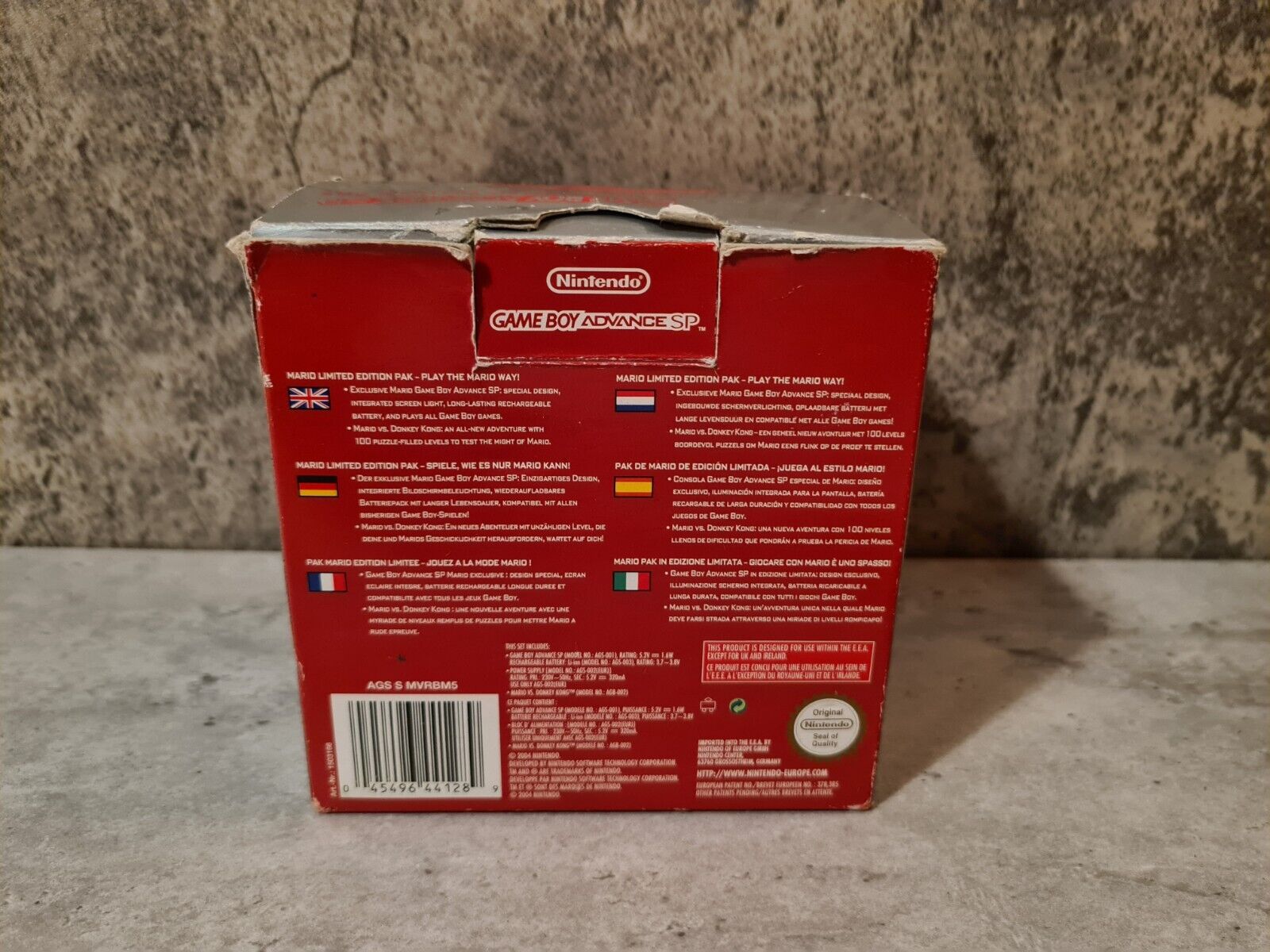 Game Boy Advance SP Mario Limited Edition Pak OVP Konsole Console AGS-001 - T-Retro-Games 