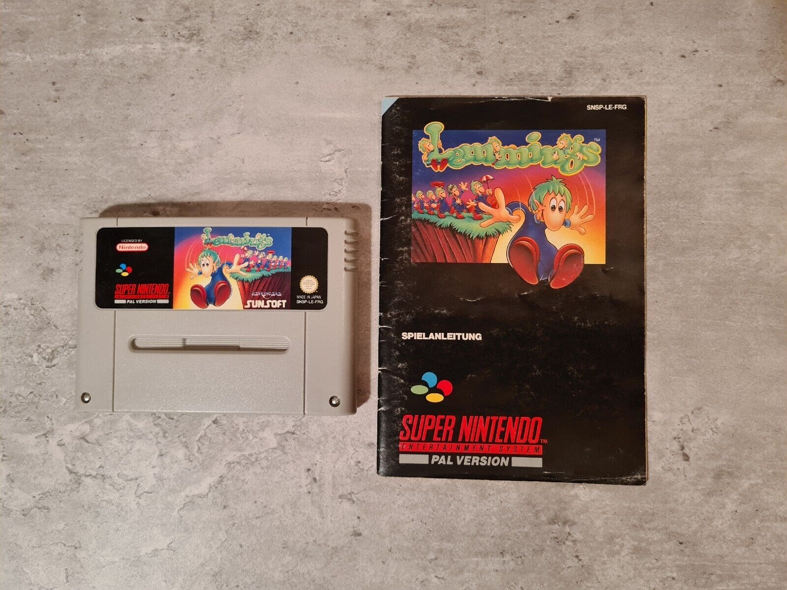 SNES Super Nintendo Lemmings mit OVP und Anleitung FRG - T-Retro-Games 