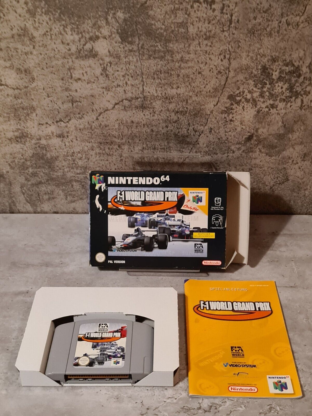 N64 Nintendo 64 F-1 World Grand Prix mit OVP und Anleitung NOE - T-Retro-Games 