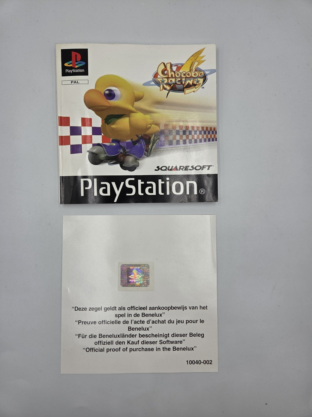 PS1 Playstation 1 Chocobo Racing mit OVP und Anleitung Multilingual 