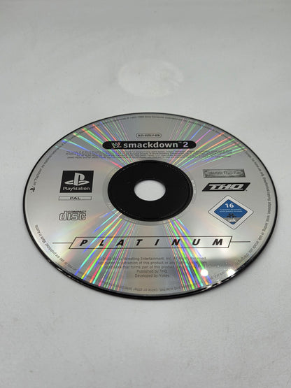 PS1 Playstation 1 WWF Smackdown 2 nur CD Disc only