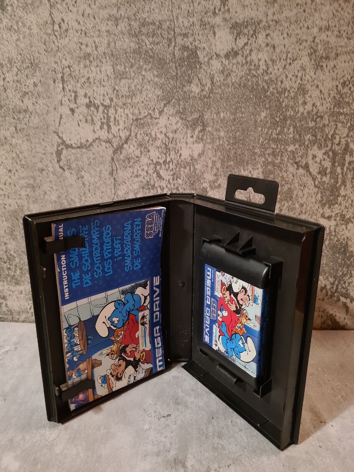Sega Mega Drive Les Schtroumpfs The Smurfs mit OVP und Anleitung Multi Language - T-Retro-Games 