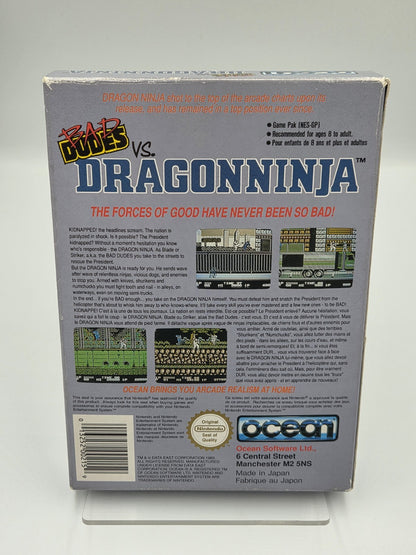 NES Bad Dudes VS. Dragonninja mit OVP und Anleitung FRA