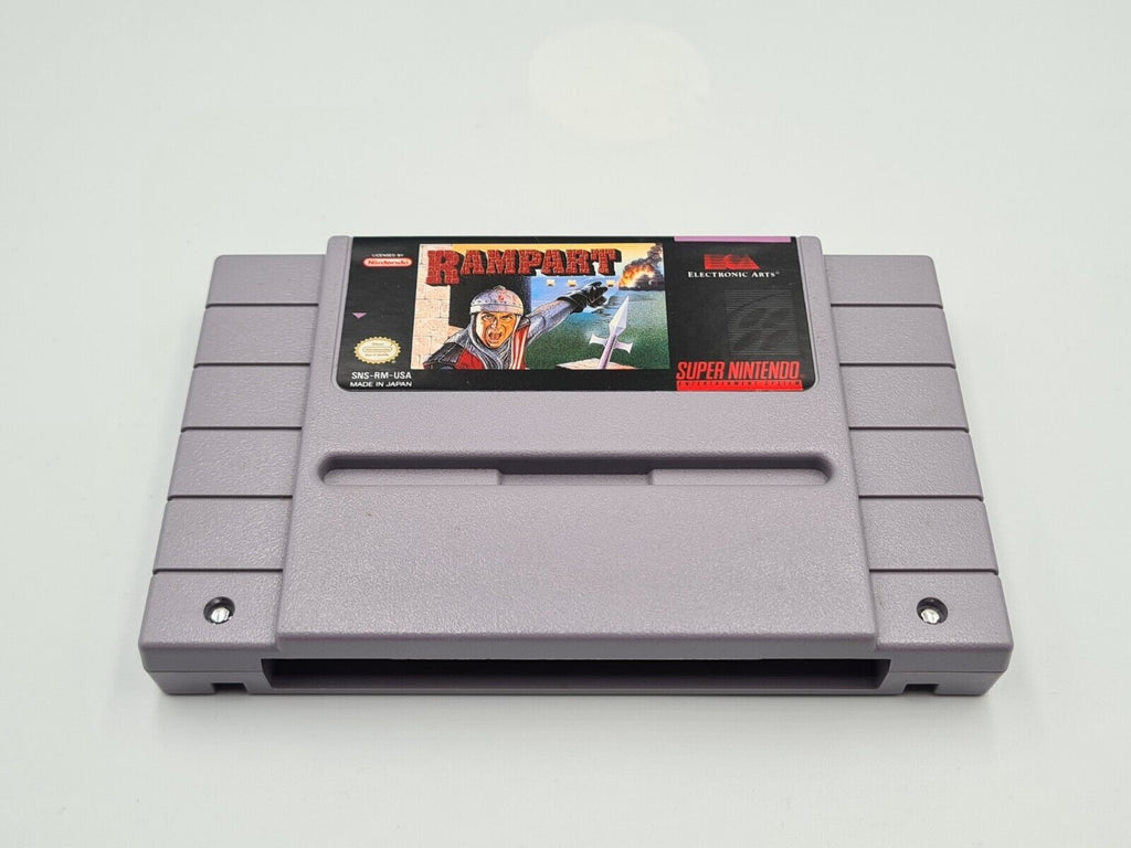 SNES Super Nintendo Rampart mit OVP und Anleitung NTSC-USA - T-Retro-Games 