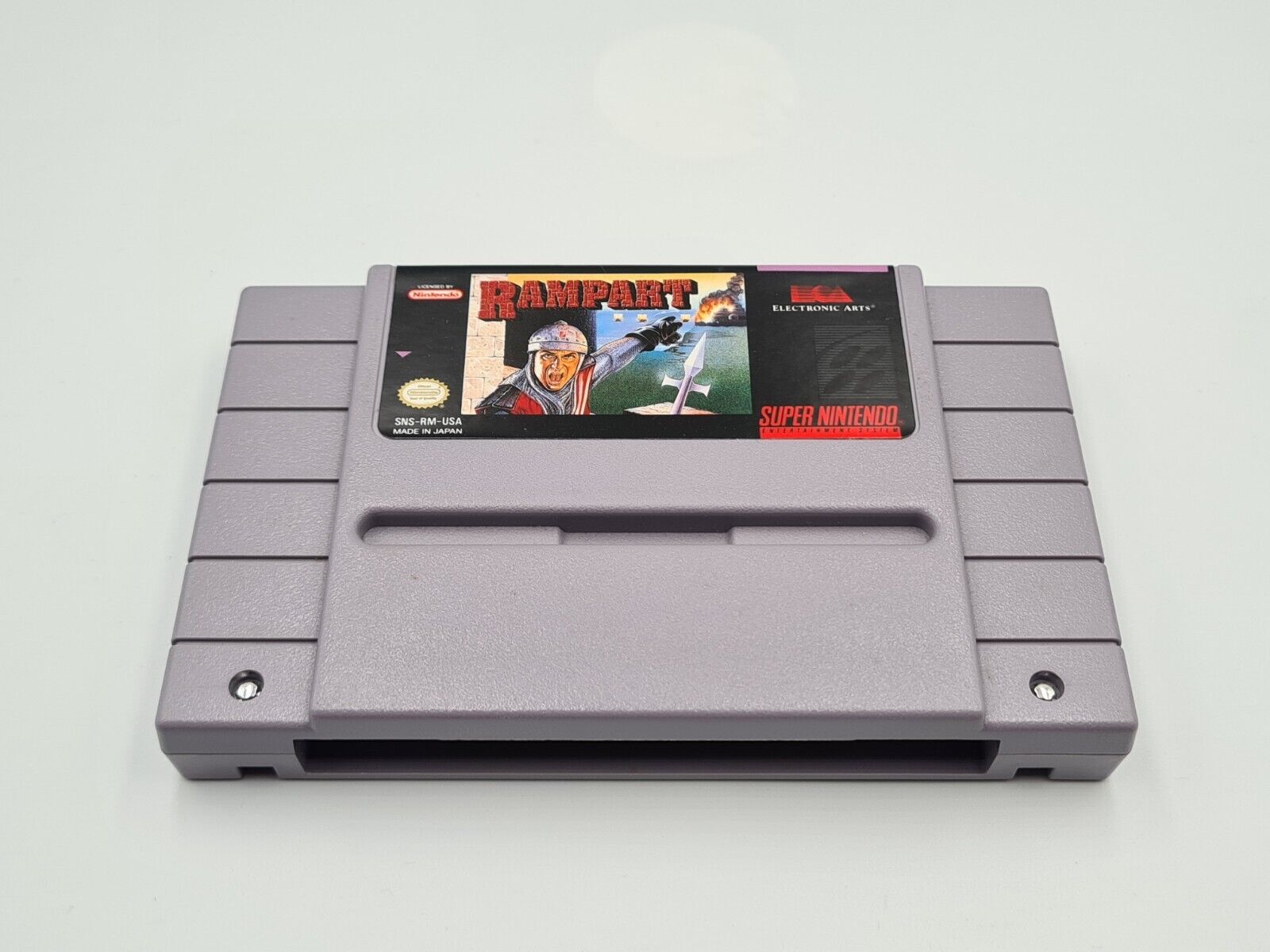 SNES Super Nintendo Rampart mit OVP und Anleitung NTSC-USA - T-Retro-Games 
