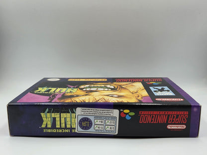 SNES Super Nintendo The Incredible Hulk mit OVP und Anleitung EUR