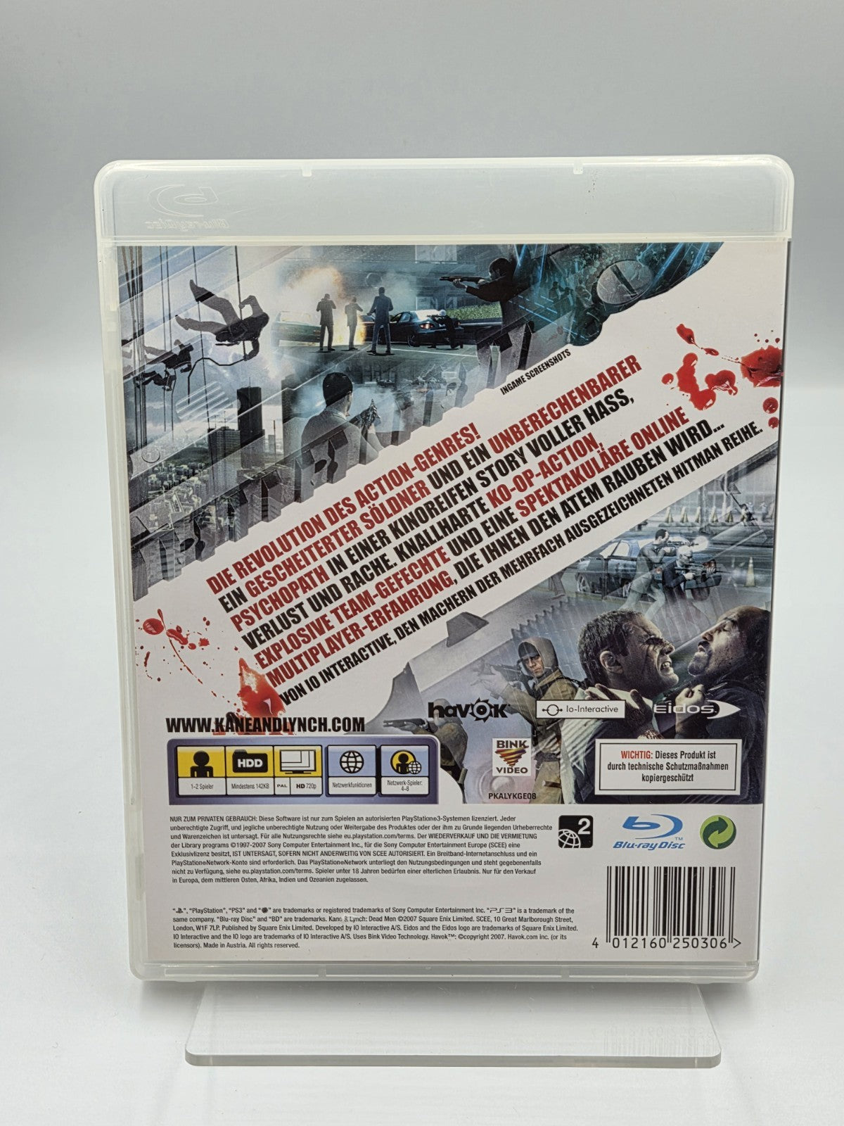 PS3 Playstation 3 Spiel Kane & Lynch Dead Man mit OVP und Anleitung Deutsch