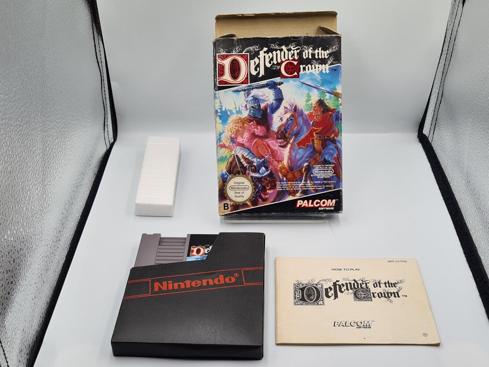 NES Defender of The Crown mit OVP und Anleitung FRA - T-Retro-Games 