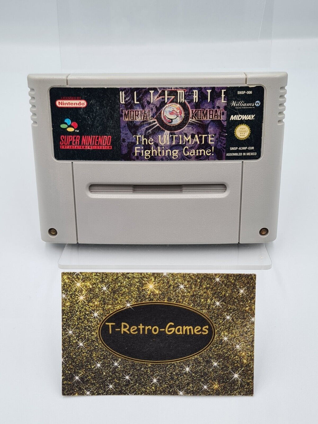 SNES Super Nintendo Ultimate Mortal Kombat Modul EUR - T-Retro-Games 