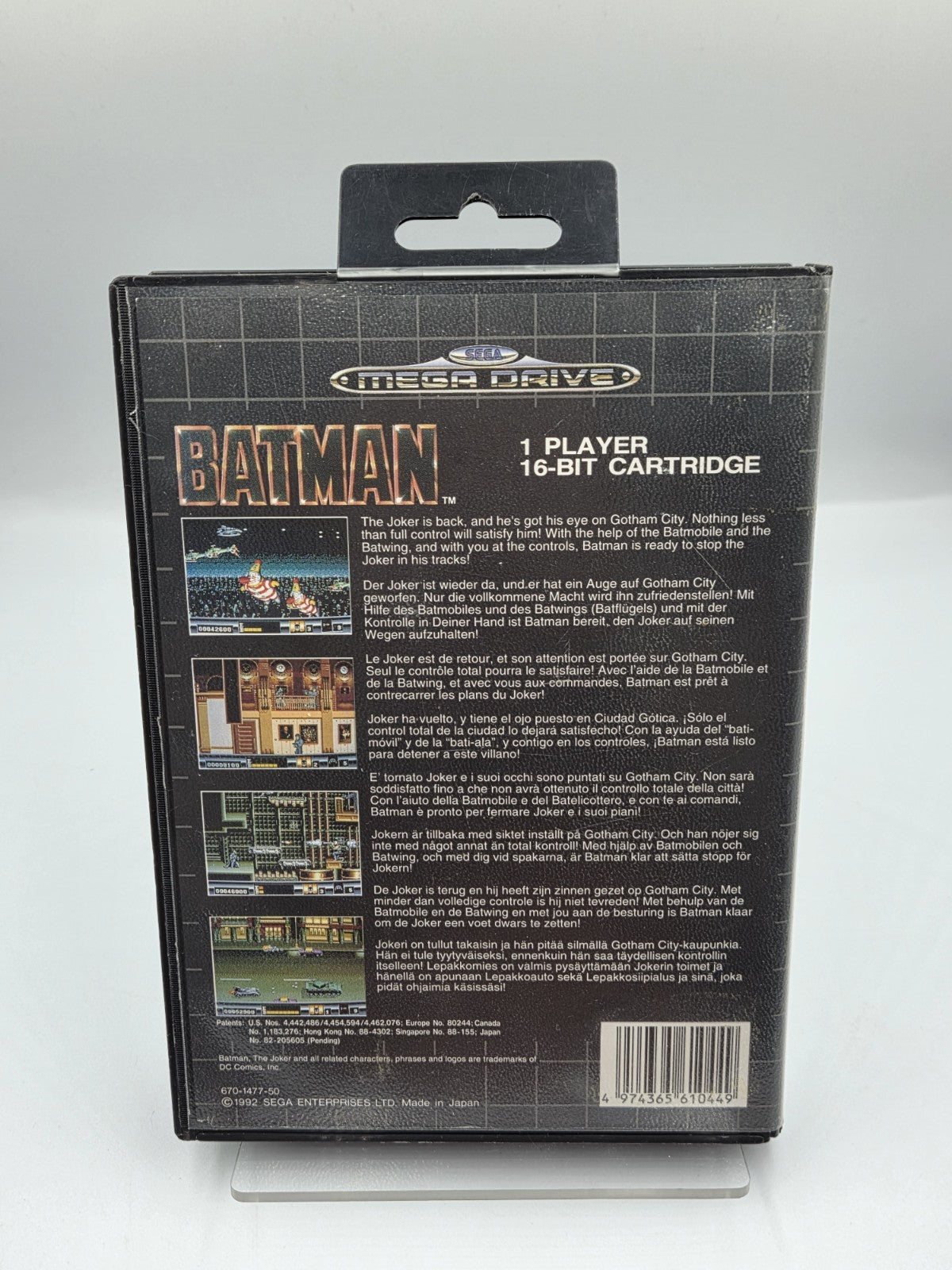 Sega Mega Drive Spiel Batman mit OVP und Anleitung Multilingual 