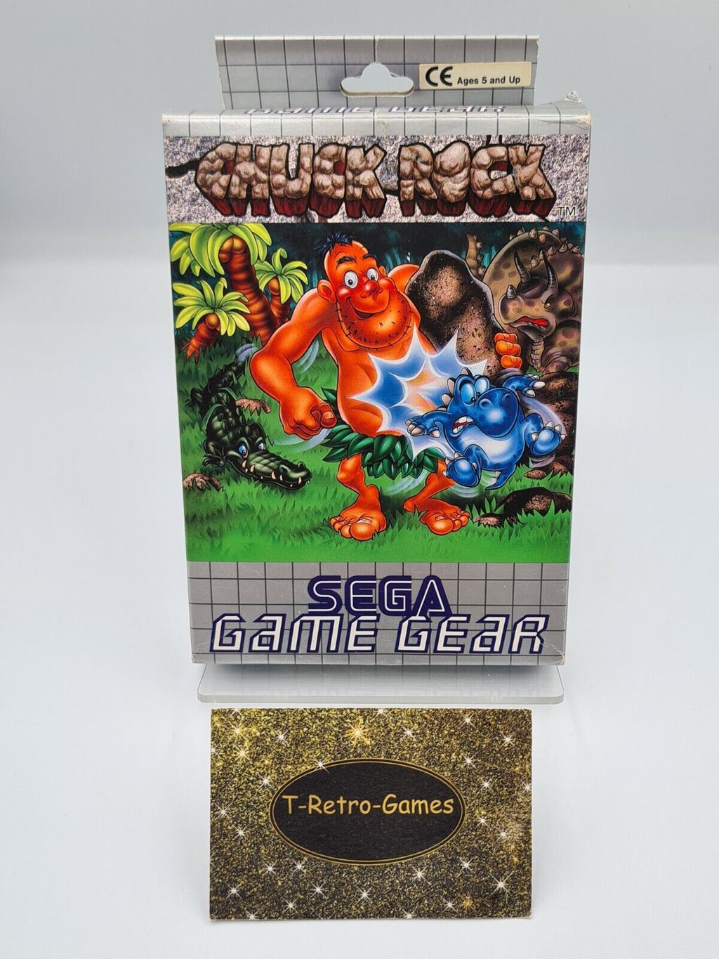 Sega Game Gear Chuck Rock mit OVP und Anleitung Multi Language - T-Retro-Games 