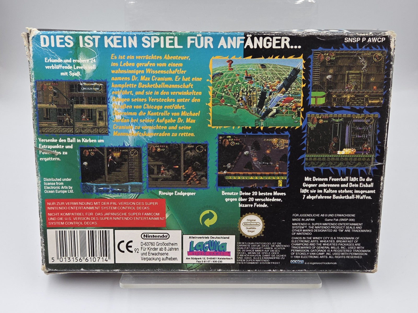 Super Nintendo Michael Jordan Chaos in the Windy City mit OVP und  Anleitung NOE