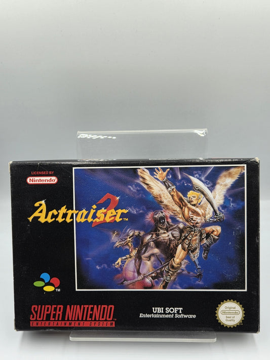 SNES Super Nintendo ActRaiser 2 mit OVP und Anleitung + Poster EUR