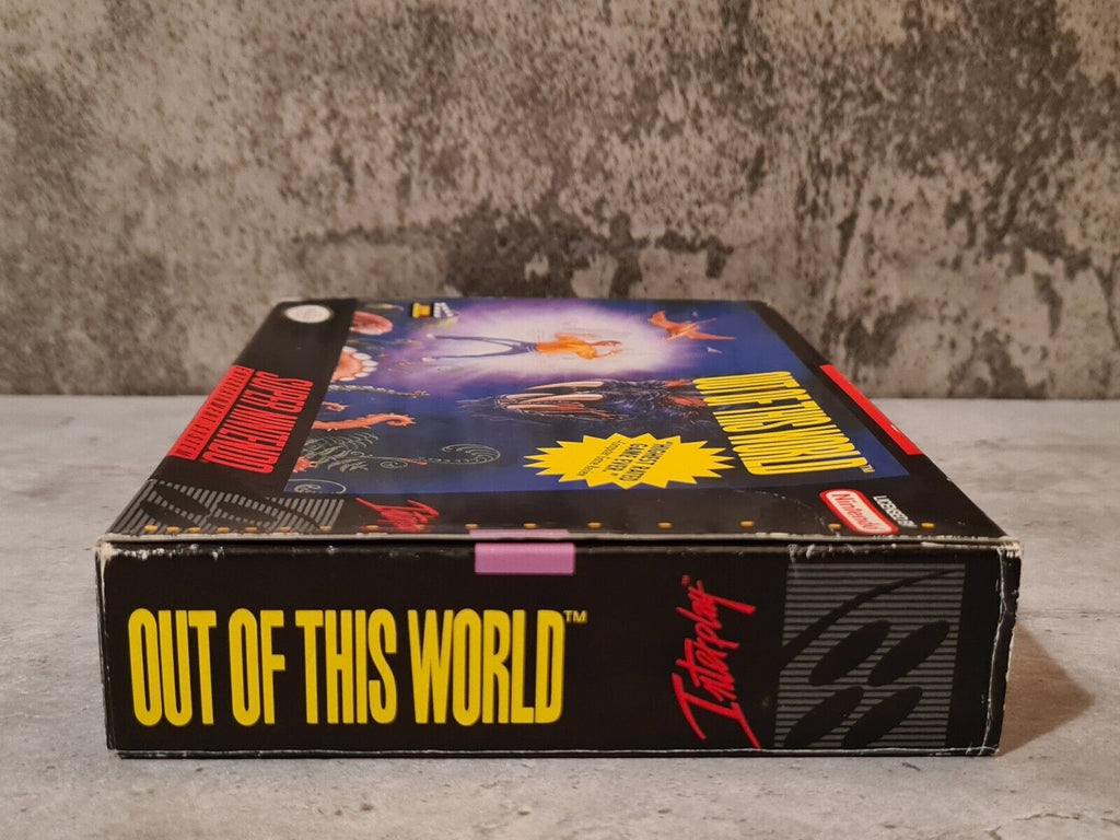SNES Super Nintendo Out Of This World mit OVP und Anleitung NTSC-USA - T-Retro-Games 
