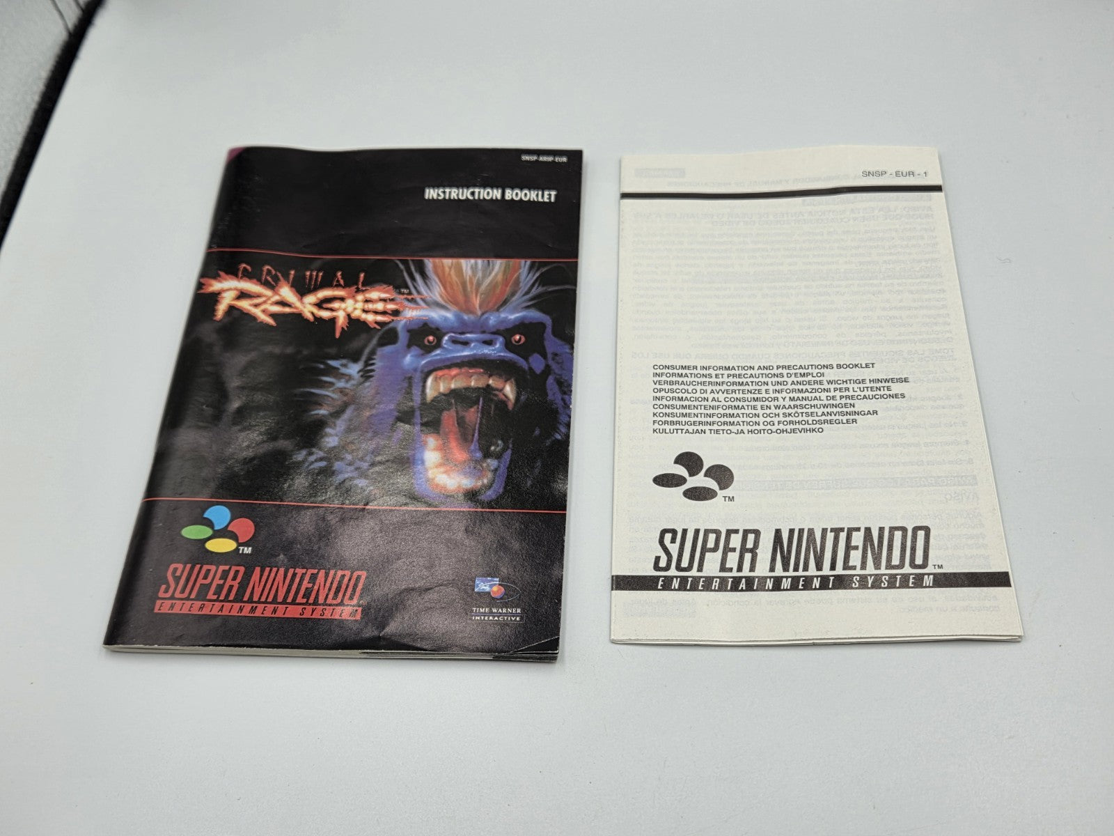 SNES Super Nintendo Primal Rage mit OVP und Anleitung EUR