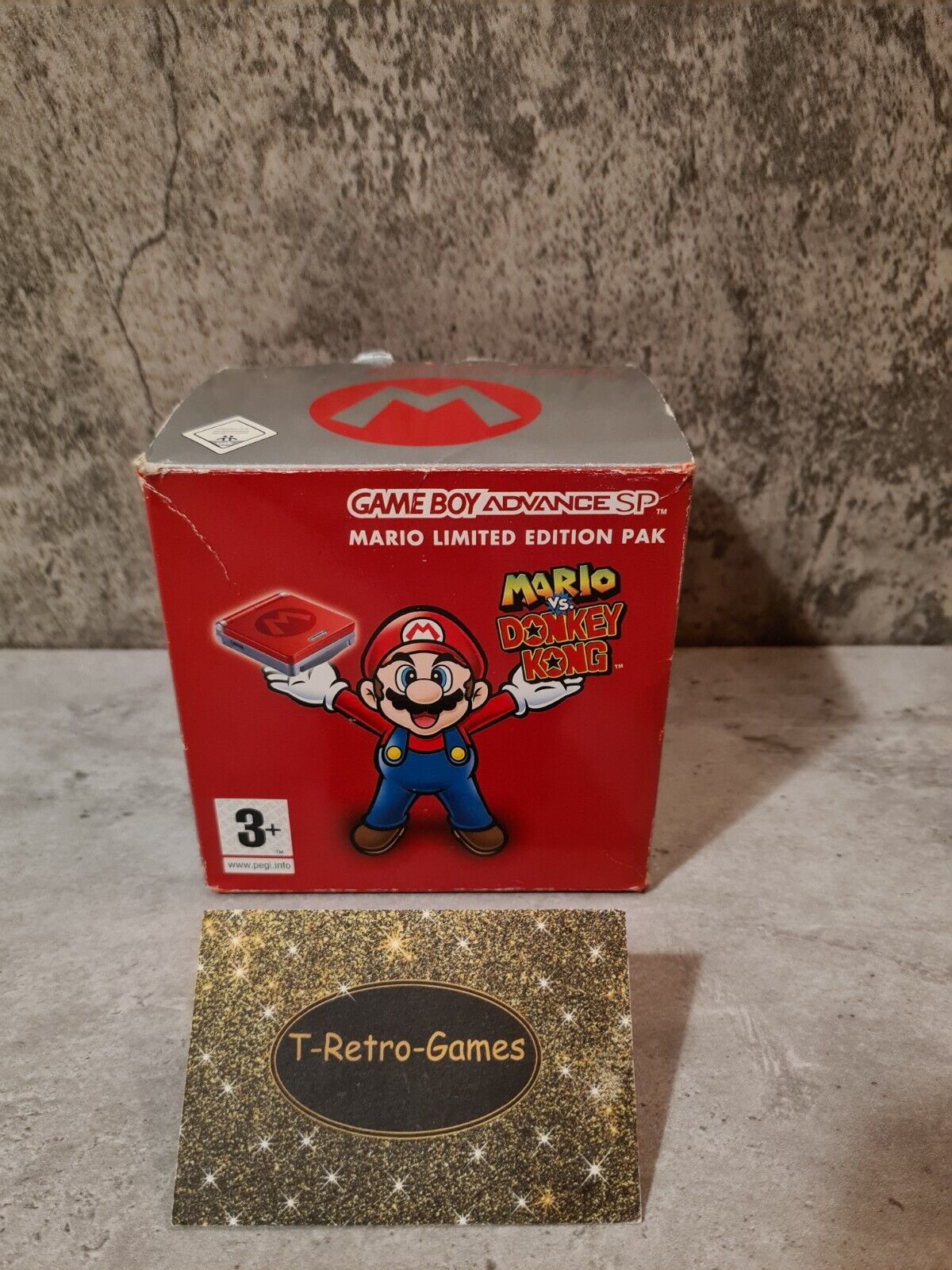 Game Boy Advance SP Mario Limited Edition Pak OVP Konsole Console AGS-001 - T-Retro-Games 