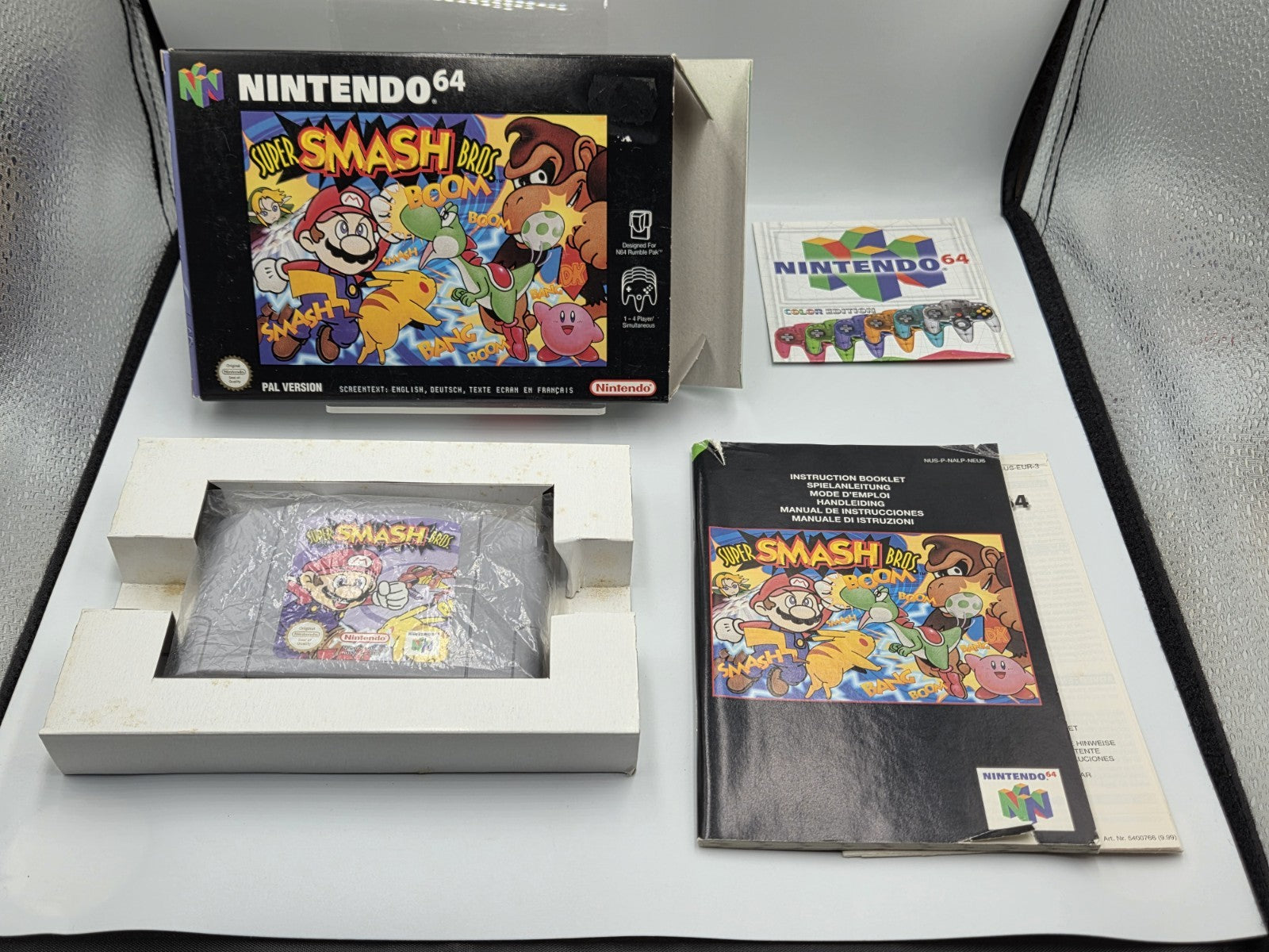 N64 Nintendo 64 Super Smash Bros. mit OVP und Anleitung EUR