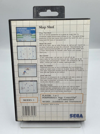 Sega Master System Slap Shot mit OVP und Anleitung Multi Language 