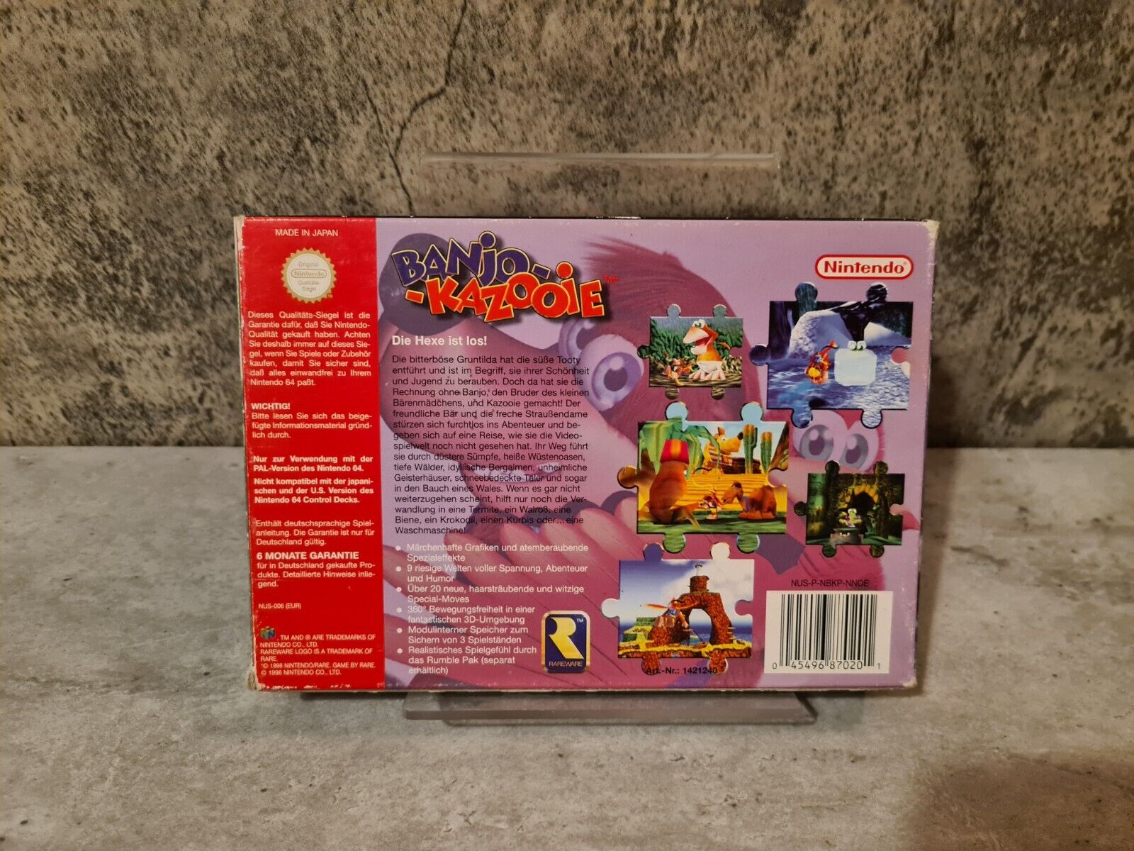N64 Nintendo 64 Banjo Kazooie mit OVP und Anleitung NOE - T-Retro-Games 