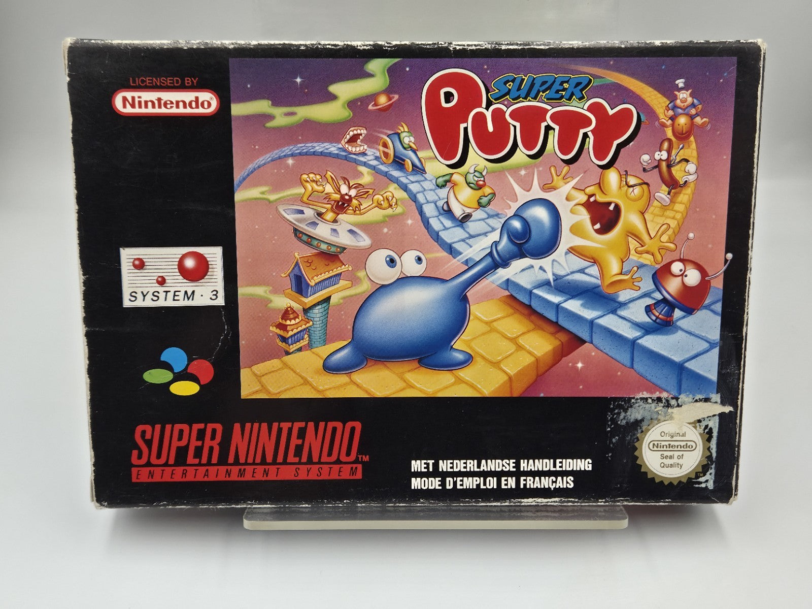 SNES Super Nintendo Super Putty mit OVP und Anleitung FAH