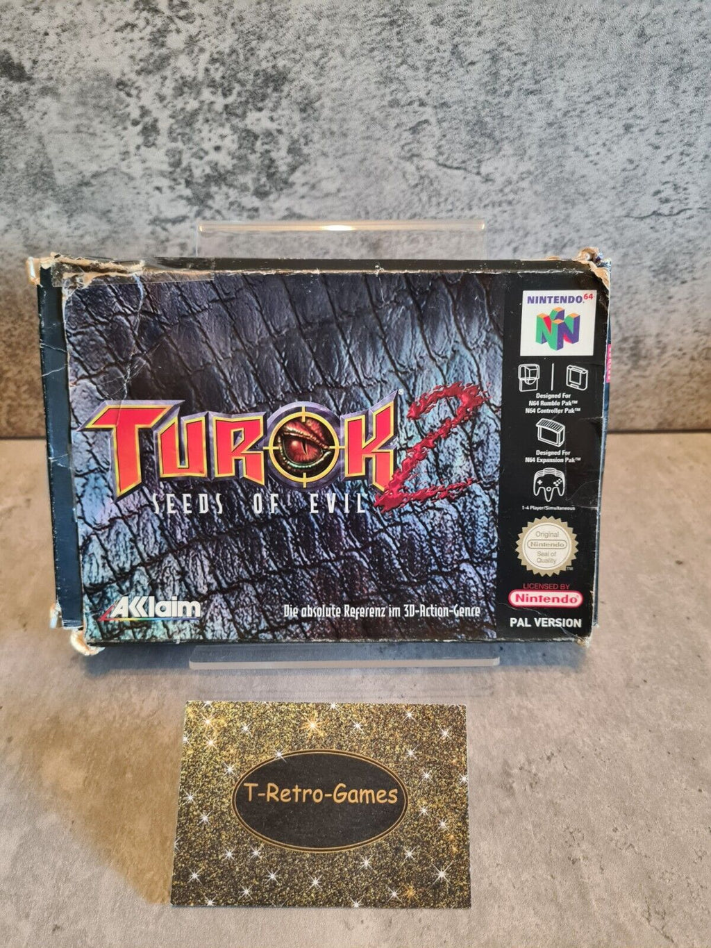 N64 Nintendo 64 Turok 2 : Seeds of Evil mit OVP und Anleitung NOE - T-Retro-Games 