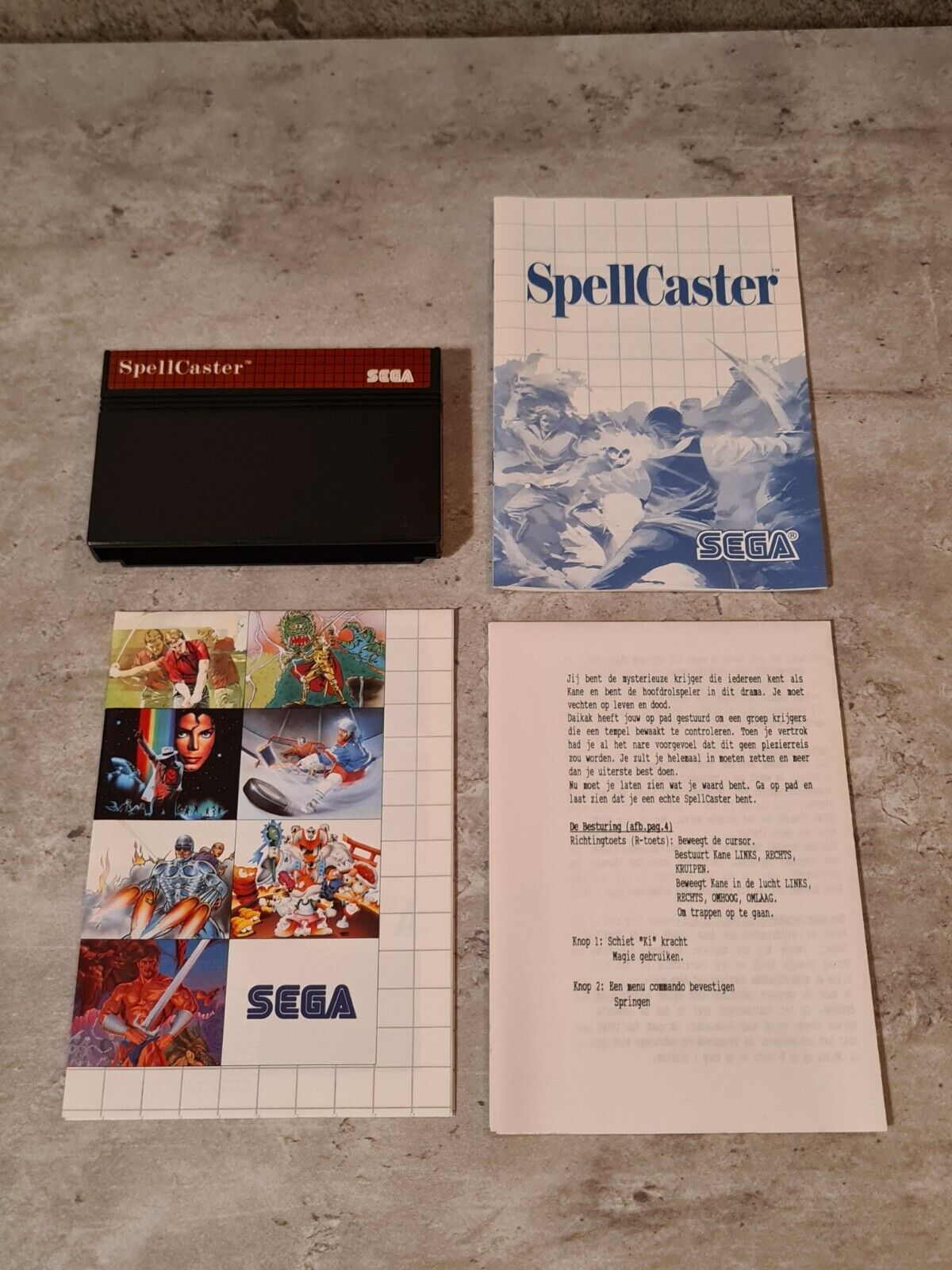 Sega Master System SpellCaster mit OVP und Anleitung Multi Language - T-Retro-Games 