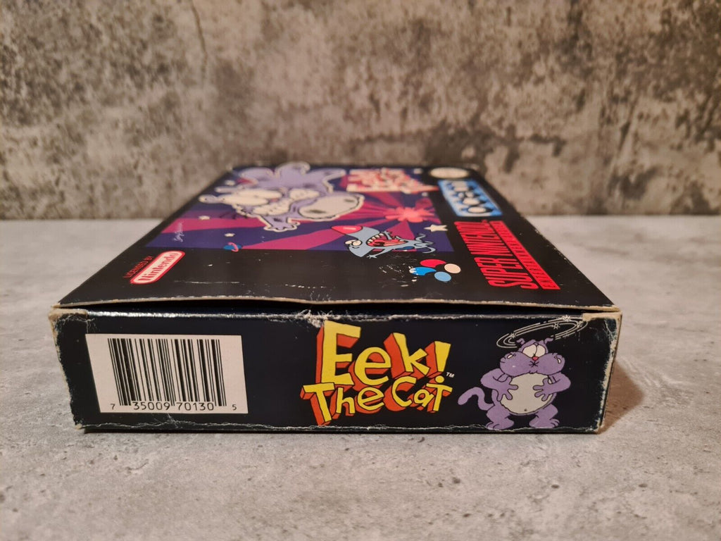 SNES Super Nintendo Eek The Cat mit OVP und Anleitung UKV - T-Retro-Games 