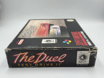 SNES Super Nintendo The Duel Test Drive II mit OVP und Anleitung NOE