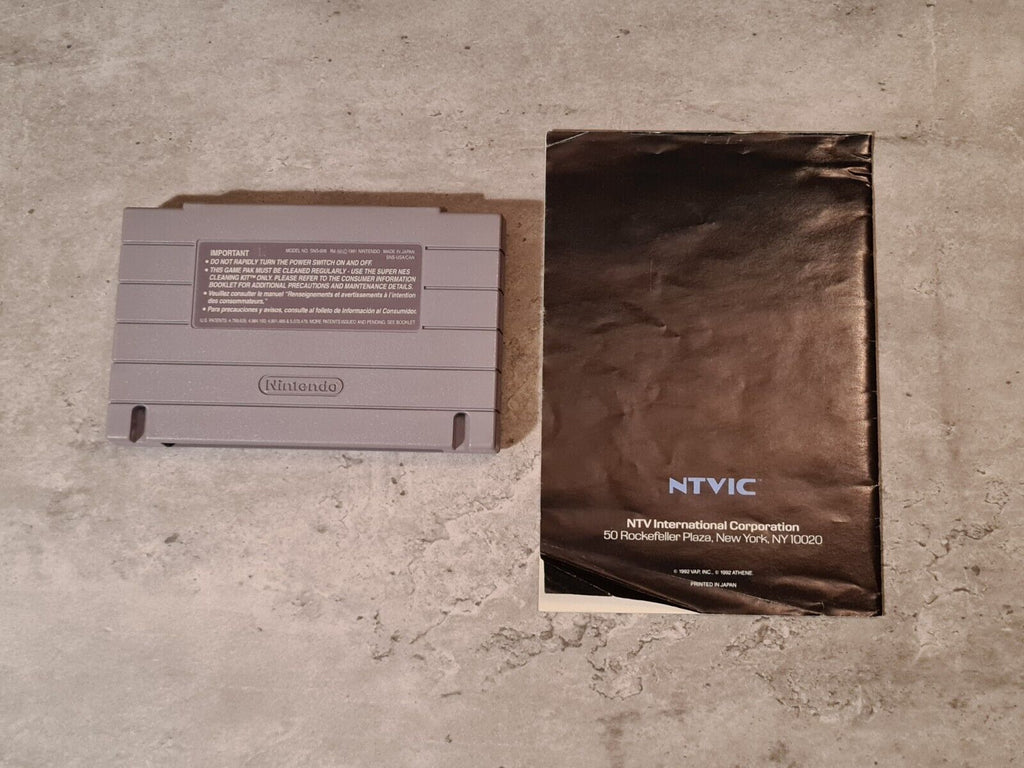 SNES Super Nintendo Strike Gunner S.T.G mit OVP und Anleitung NTSC-USA - T-Retro-Games 