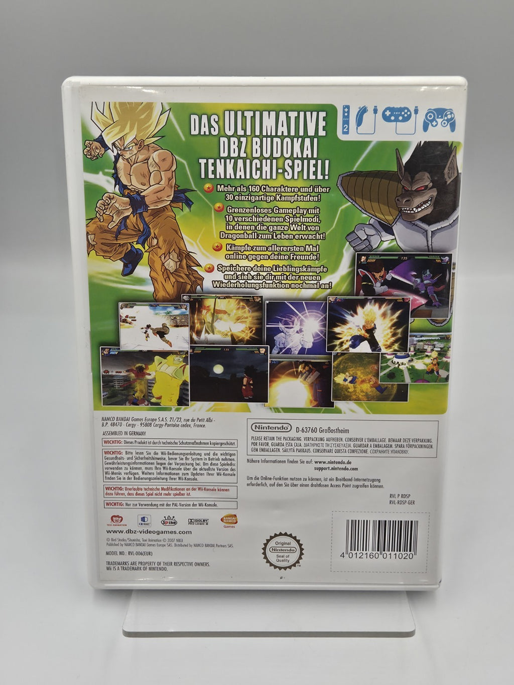 Nintendo Wii Spiel DragonBall Z Budokai Tenkaichi 3 mit OVP und Anleitung GER