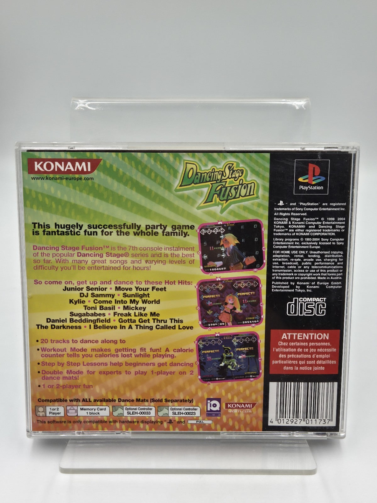 PS1 Playstation 1 Spiel Dancing Stage Fusion mit OVP und Anleitung Englisch