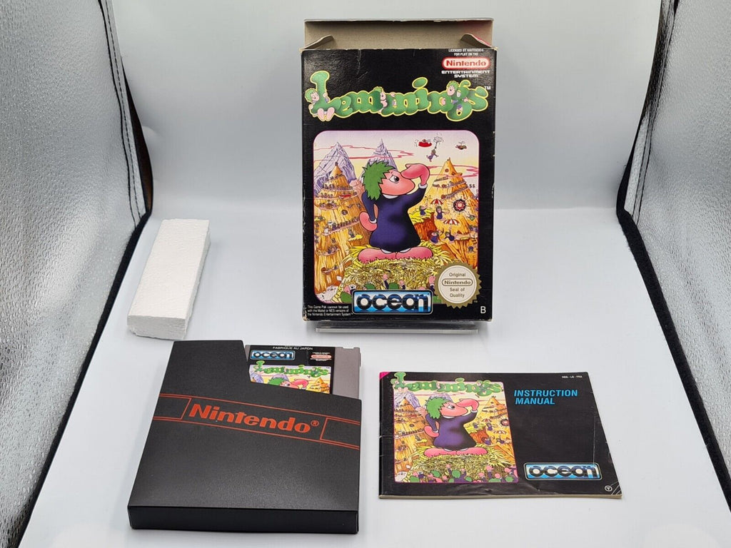 Nintendo NES Lemmings mit OVP und Anleitung FRA - T-Retro-Games 