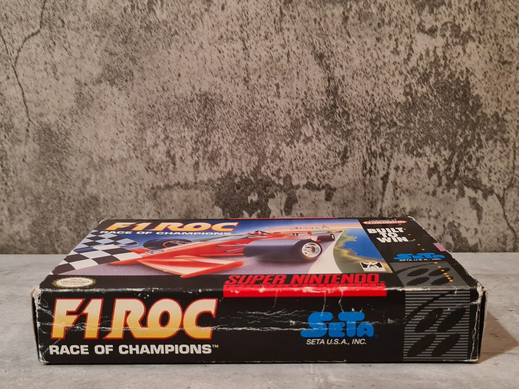 SNES Super Nintendo F1 ROC Race of Champions mit OVP und Anleitung NTSC-USA - T-Retro-Games 