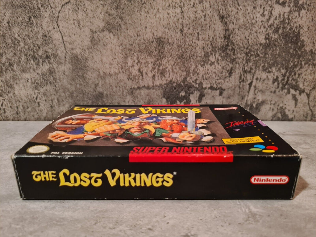 SNES Super Nintendo The Lost Vikings mit OVP und Anleitung NOE / SFRG - T-Retro-Games 