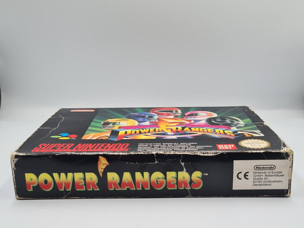 SNES Super Nintendo Power Rangers mit OVP und Anleitung EUR - T-Retro-Games 