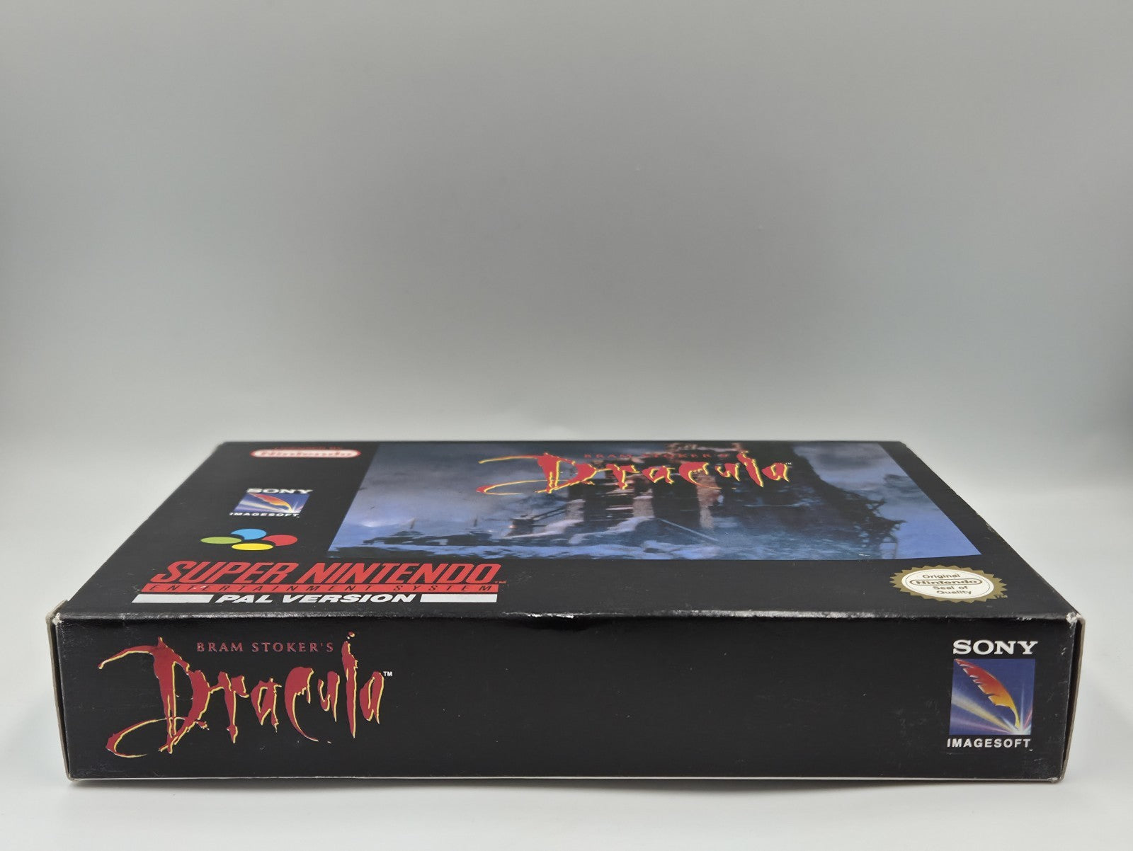 SNES Super Nintendo Spiel Bam Stoker's Dracula mit OVP und Anleitung ITA