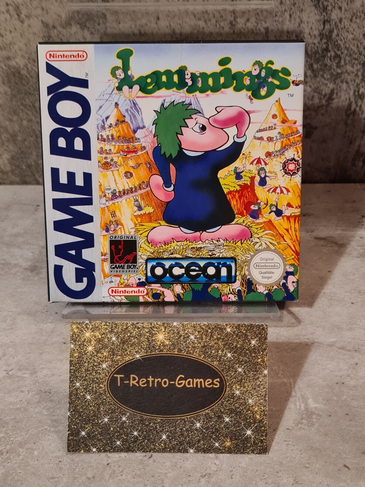 Nintendo Game Boy Classic Lemmings mit OVP und Anleitung NOE - T-Retro-Games 