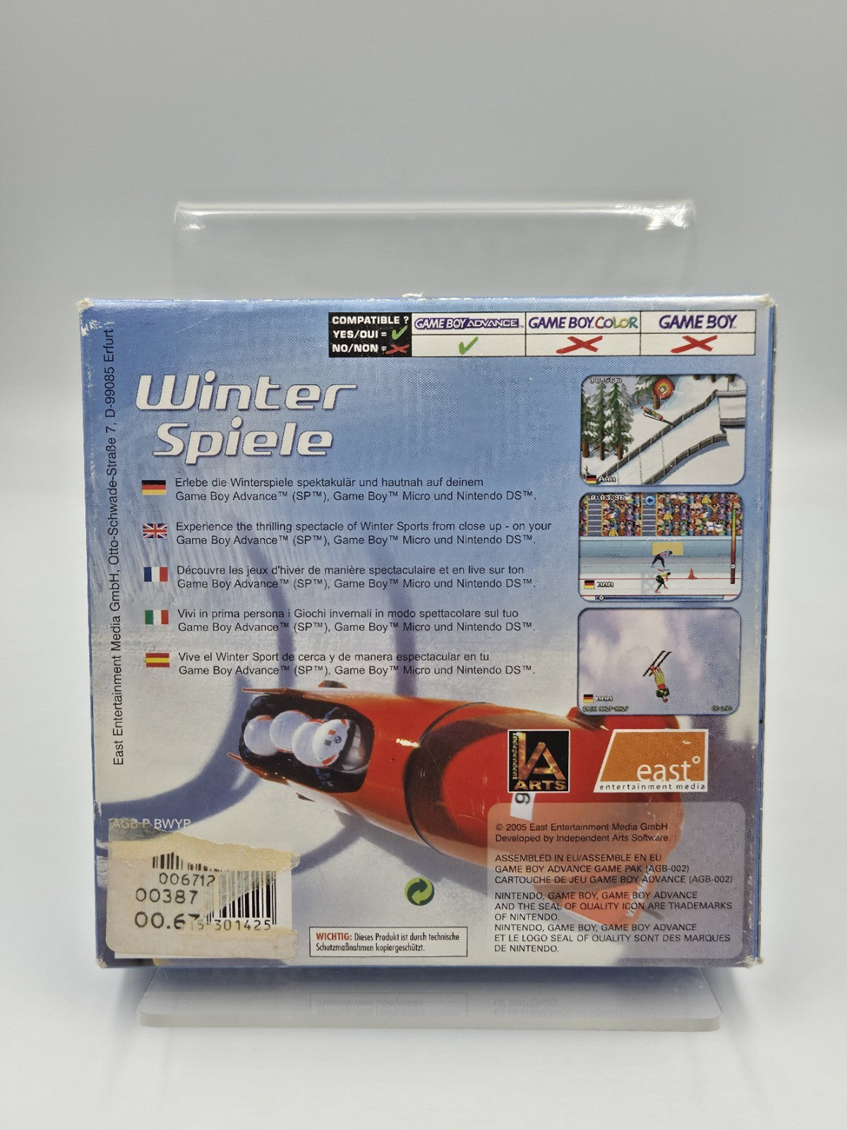 Game Boy Advance Spiel Winter Spiele mit OVP und Anleitung EUR