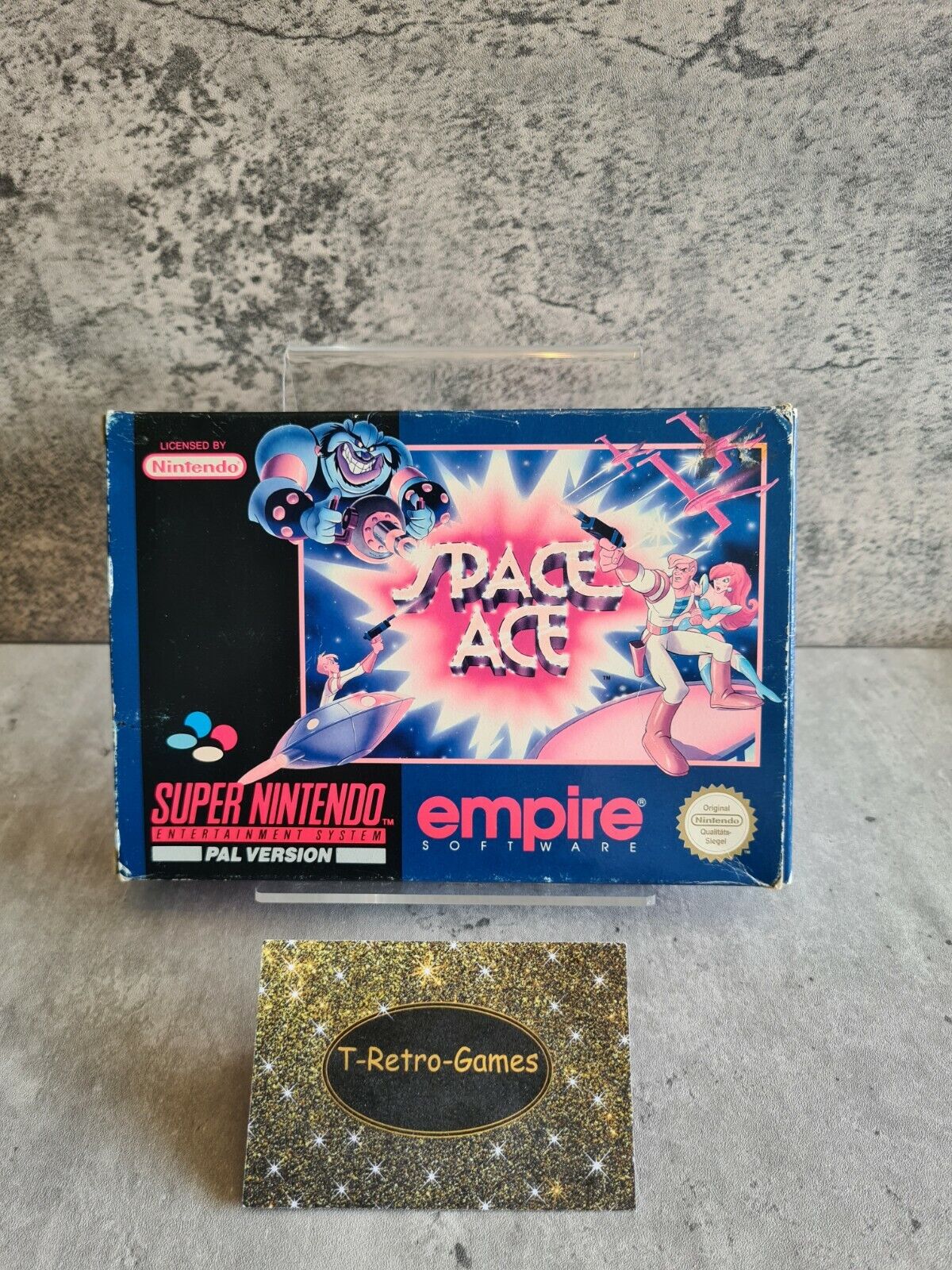 SNES Super Nintendo Space Ace mit OVP und Anleitung NOE - T-Retro-Games 