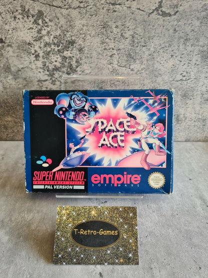 SNES Super Nintendo Space Ace mit OVP und Anleitung NOE - T-Retro-Games 